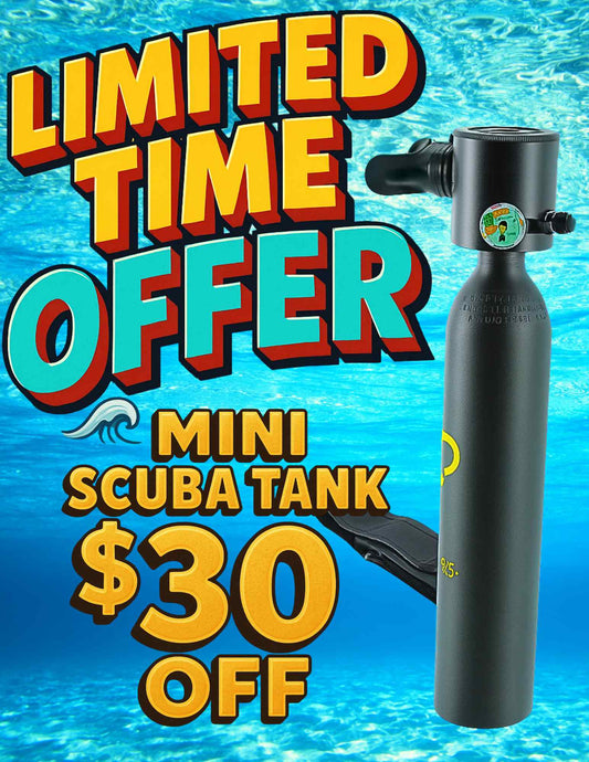 Mini Scuba Tank Limited Time Offer $30 OFF and FREE EXPRESS SHIPPING